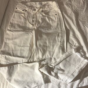 Agolde white jeans